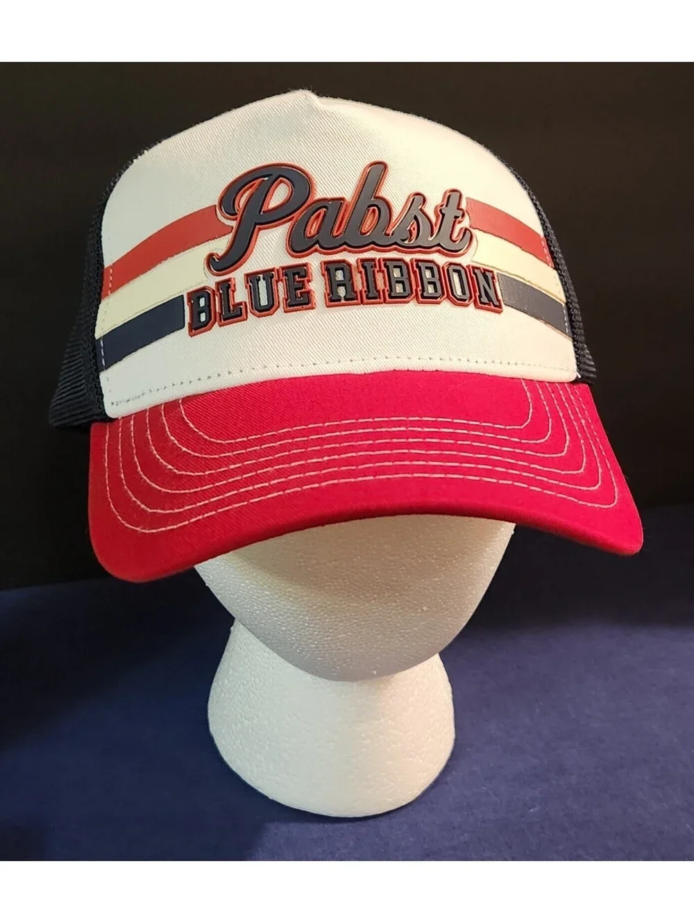 Pabst Blue Ribbon PBR Retro Trucker Hat Snapback H3 Sportgear NEW w/TAGS